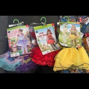 Toddler girls Halloween costumes. Brand new in original packaging.